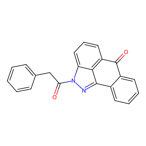 2-(phenylacetyl)dibenzo[cd,g]indazol-6(2H)-one structure