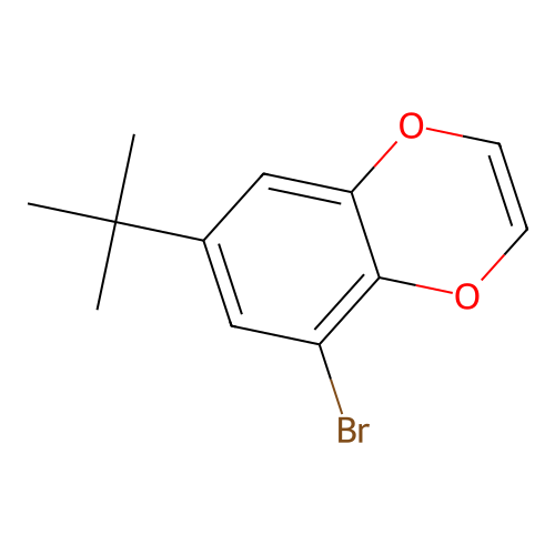 5-Bromo-7-tert-butyl-1,4-benzodioxine structure