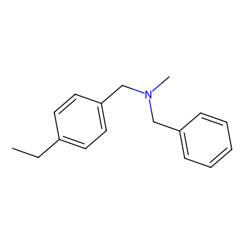 N-benzyl-1-(4-ethylphenyl)-N-methylmethanamine structure