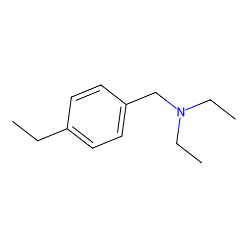 N-ethyl-N-(4-ethylbenzyl)ethanamine structure