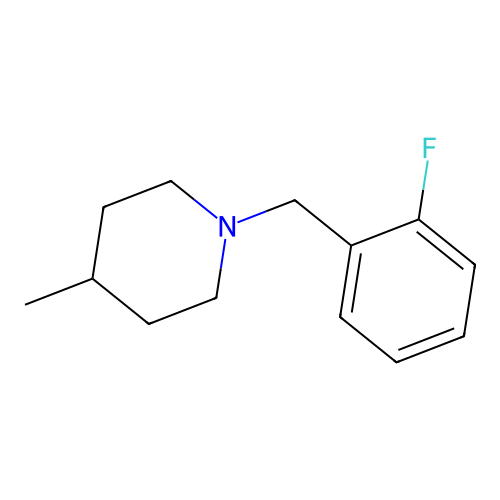 1-(2-Fluorobenzyl)-4-methylpiperidine structure