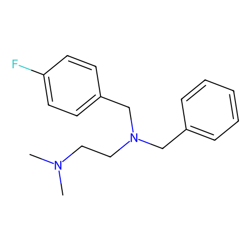 N-benzyl-N-(4-fluorobenzyl)-N',N'-dimethylethane-1,2-diamine structure