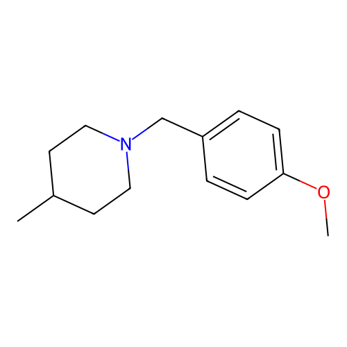 1-[(4-Methoxyphenyl)methyl]-4-methylpiperidine structure