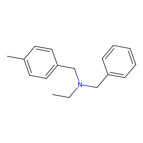 N-benzyl-N-(4-methylbenzyl)ethanamine structure
