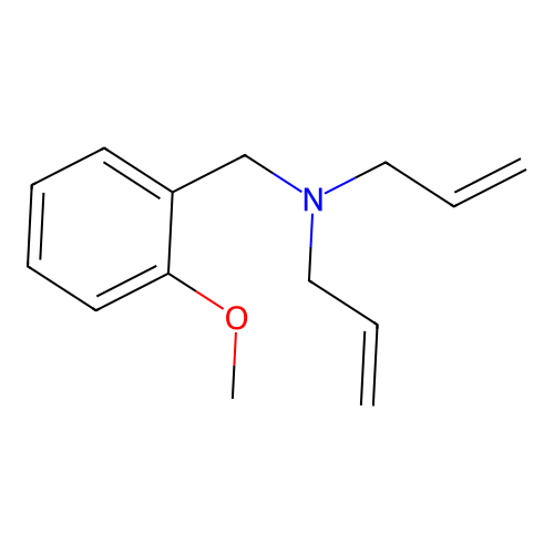 N-(2-methoxybenzyl)-N-(prop-2-en-1-yl)prop-2-en-1-amine structure