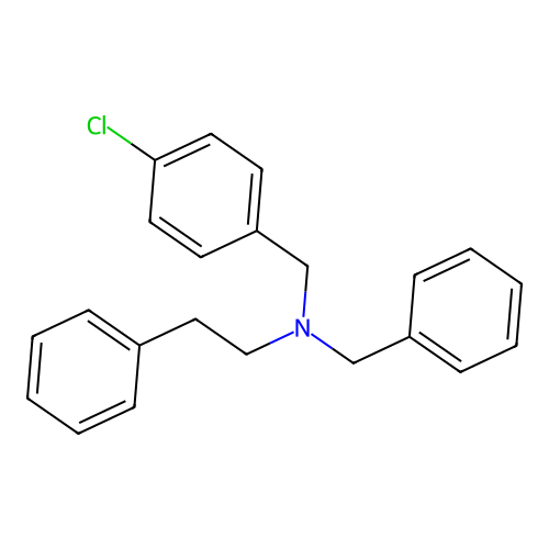 N-benzyl-N-(4-chlorobenzyl)-2-phenylethanamine structure