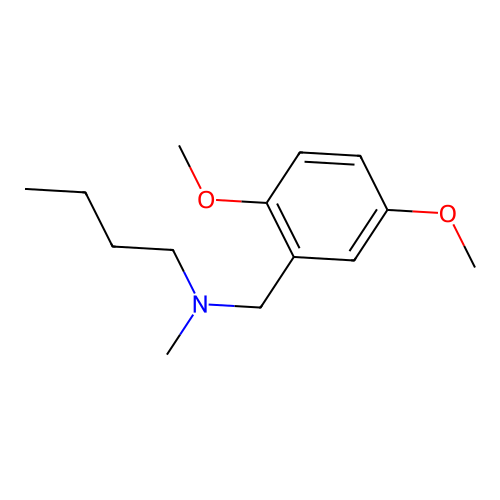N-(2,5-dimethoxybenzyl)-N-methylbutan-1-amine structure