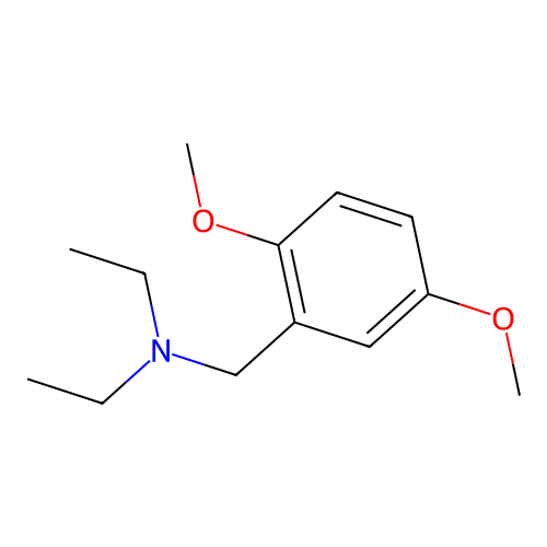 N-(2,5-dimethoxybenzyl)-N-ethylethanamine structure