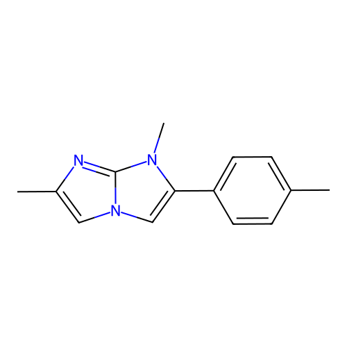 2,7-Dimethyl-6-(4-methylphenyl)imidazo[1,2-a]imidazole structure