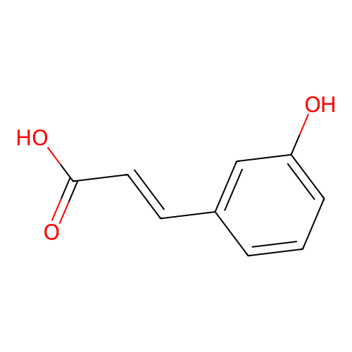 间香豆酸 structure