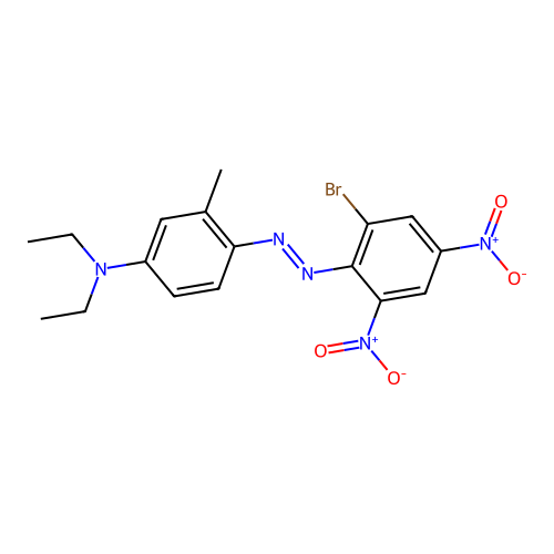 4-((2-Bromo-4,6-dinitrophenyl)azo)-N,N-diethyl-m-toluidine structure