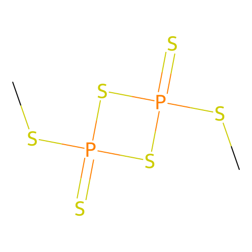 1,3,2,4-Dithiadiphosphetane, 2,4-bis(methylthio)-, 2,4-disulfide structure