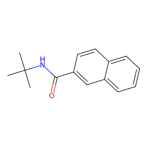 N-tert-butylnaphthalene-2-carboxamide structure