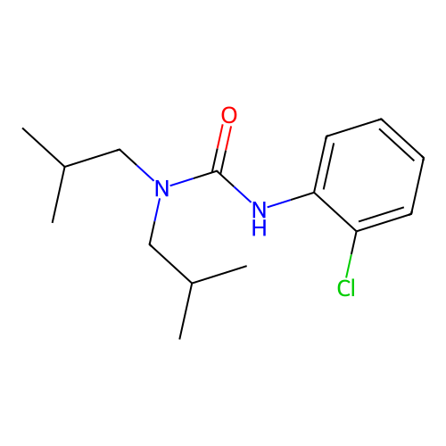 3-(2-Chlorophenyl)-1,1-diisobutylurea structure