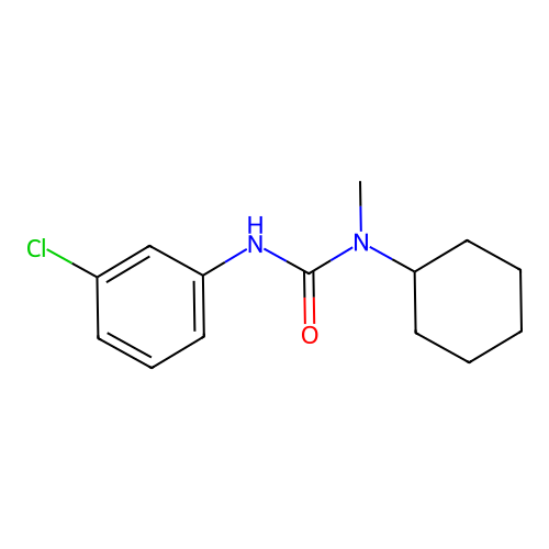 3-(3-Chlorophenyl)-1-cyclohexyl-1-methylurea structure