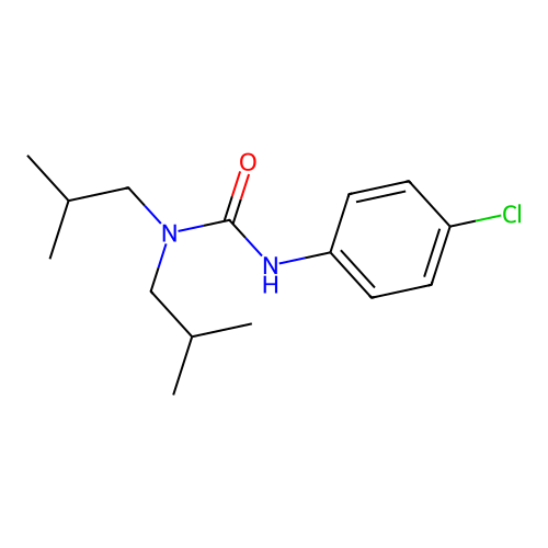 3-(4-Chlorophenyl)-1,1-diisobutylurea structure