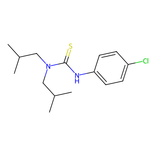 3-(4-Chlorophenyl)-1,1-bis(2-methylpropyl)thiourea structure