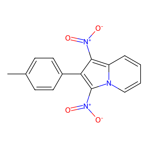 2-(4-Methylphenyl)-1,3-dinitroindolizine structure