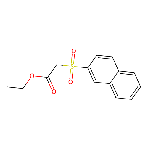 Ethyl (2-naphthylsulfonyl)acetate structure