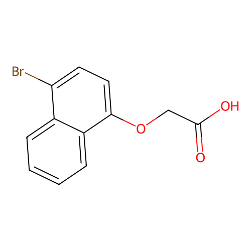 2-((4-Bromonaphthalen-1-yl)oxy)acetic acid structure