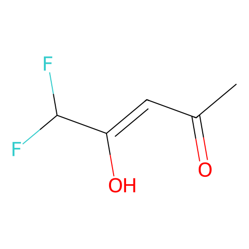 5,5-Difluoro-4-hydroxypent-3-en-2-one structure