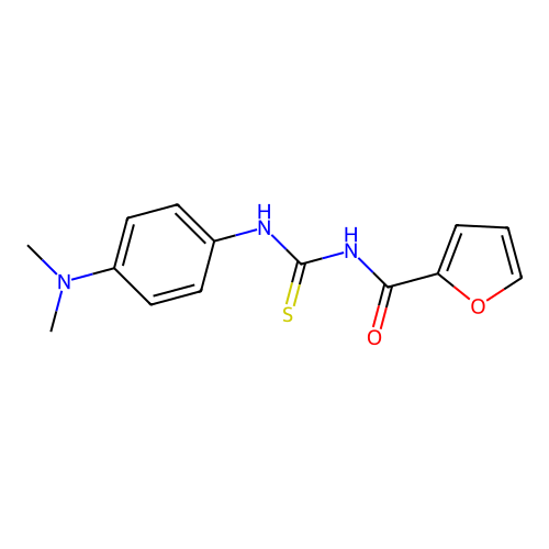 1-(2-Furoyl)-3-[4-(dimethylamino)phenyl]thiourea structure