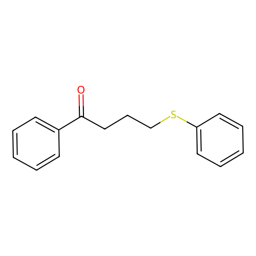1-Phenyl-4-(phenylsulfanyl)butan-1-one structure