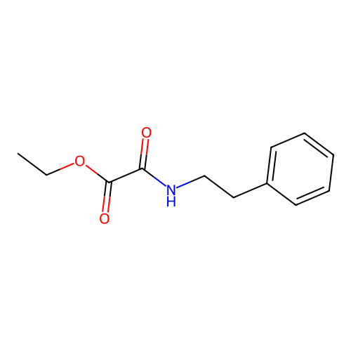 Ethyl 2-oxo-2-(phenethylamino)acetate structure
