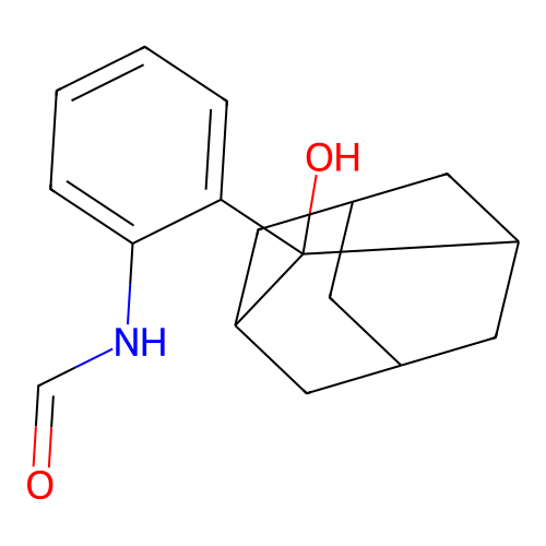 N-[2-(2-hydroxy-2-adamantyl)phenyl]formamide structure