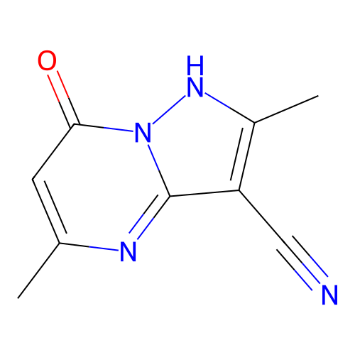 2,5-Dimethyl-7-oxo-4,7-dihydropyrazolo[1,5-a]pyrimidine-3-carbonitrile structure