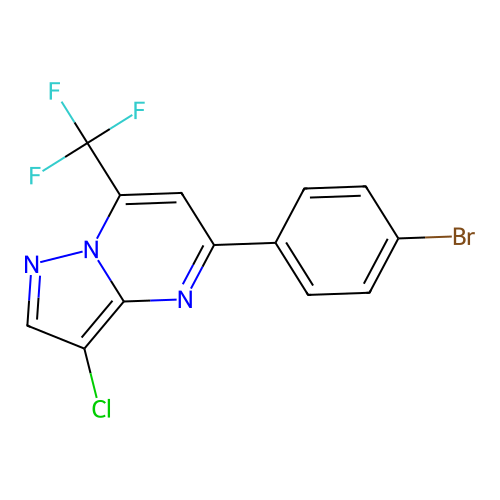5-(4-Bromophenyl)-3-chloro-7-(trifluoromethyl)pyrazolo[1,5-a]pyrimidine structure