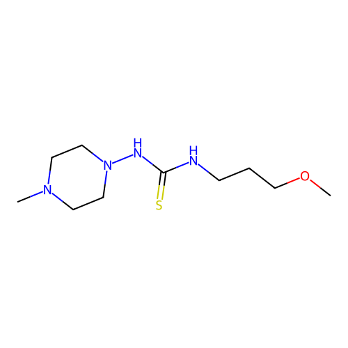 1-(3-Methoxypropyl)-3-(4-methylpiperazin-1-yl)thiourea structure