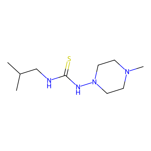 1-(4-Methylpiperazin-1-yl)-3-(2-methylpropyl)thiourea structure