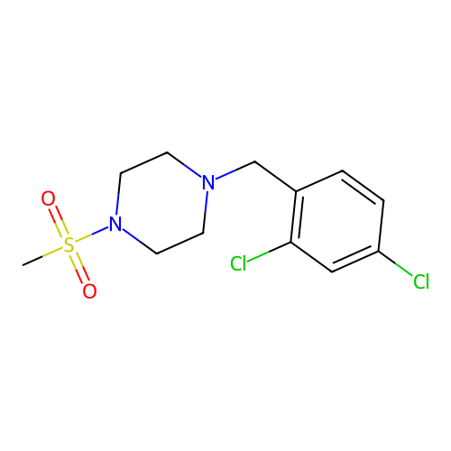 1-(2,4-Dichlorobenzyl)-4-(methylsulfonyl)piperazine structure
