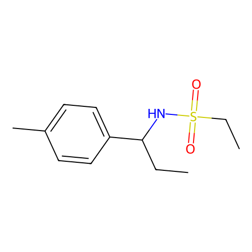 N-[1-(4-methylphenyl)propyl]ethanesulfonamide structure
