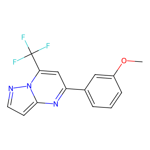 5-(3-Methoxyphenyl)-7-(trifluoromethyl)pyrazolo[1,5-a]pyrimidine structure