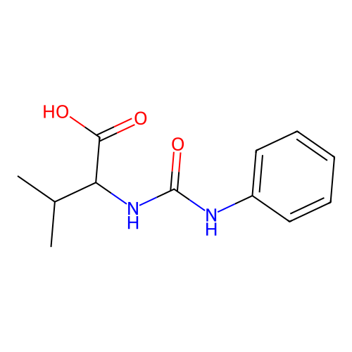 3-Methyl-2-((phenylcarbamoyl)amino)butanoic acid structure
