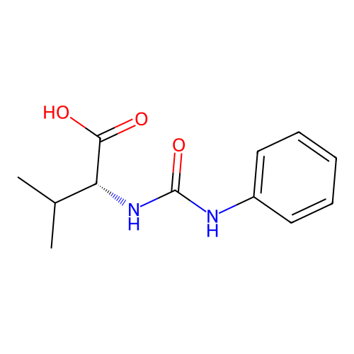D-Valine, N-[(phenylamino)carbonyl]- structure