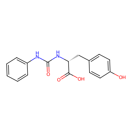D-Tyrosine, N-[(phenylamino)carbonyl]- structure