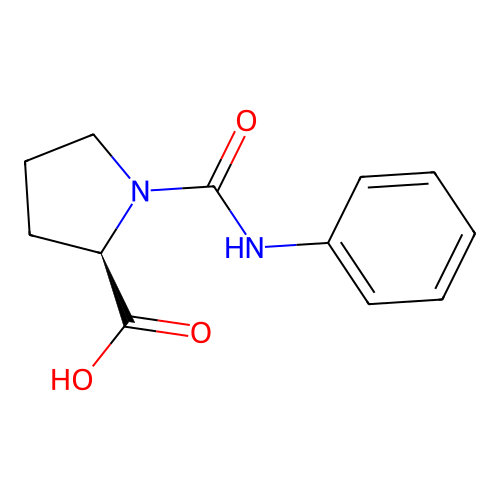 D-Proline, 1-[(phenylamino)carbonyl]- structure