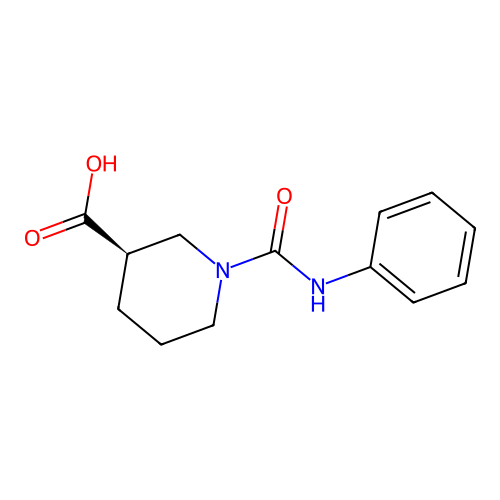 3-Piperidinecarboxylic acid, 1-[(phenylamino)carbonyl]-, (3R)- structure
