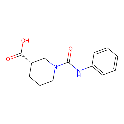 3-Piperidinecarboxylic acid, 1-[(phenylamino)carbonyl]-, (3S)- structure