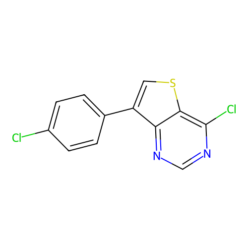 4-Chloro-7-(4-chlorophenyl)thieno[3,2-d]pyrimidine structure
