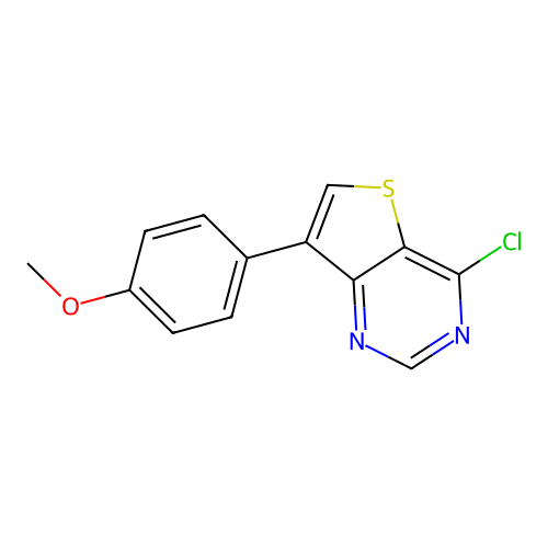 4-Chloro-7-(4-methoxyphenyl)thieno[3,2-d]pyrimidine structure