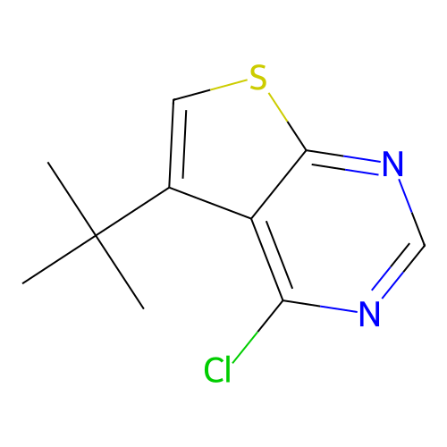 5-tert-Butyl-4-chlorothieno[2,3-d]pyrimidine structure
