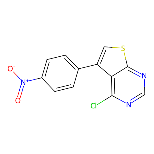 4-Chloro-5-(4-nitrophenyl)thieno[2,3-d]pyrimidine structure