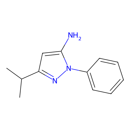 3-(1-Methylethyl)-1-phenyl-1H-pyrazol-5-amine structure