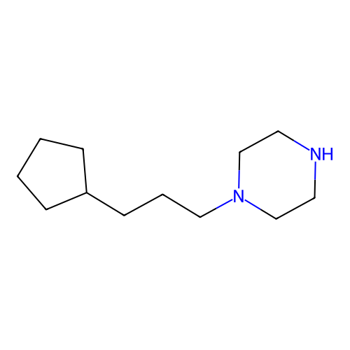 1-(3-Cyclopentylpropyl)piperazine structure