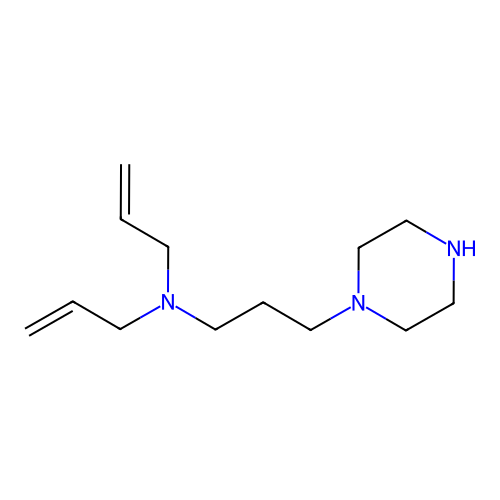 1-(3-Diallylaminopropyl)piperazine structure