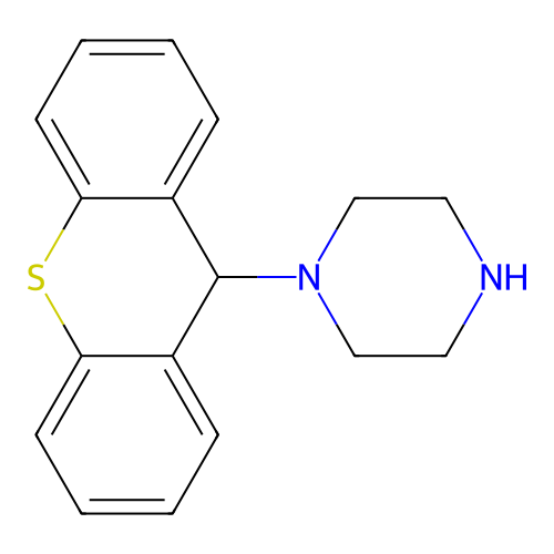 1-(9-Thioxanthenyl)piperazine structure